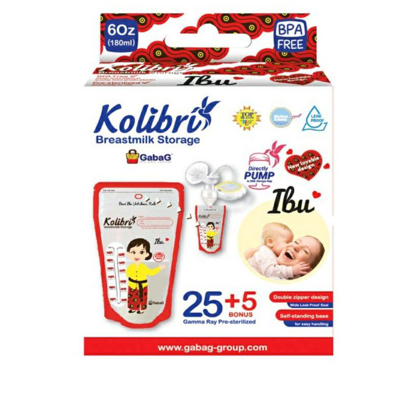 GABAG KANTONG ASI KOLIBRI 150ML + 180ML