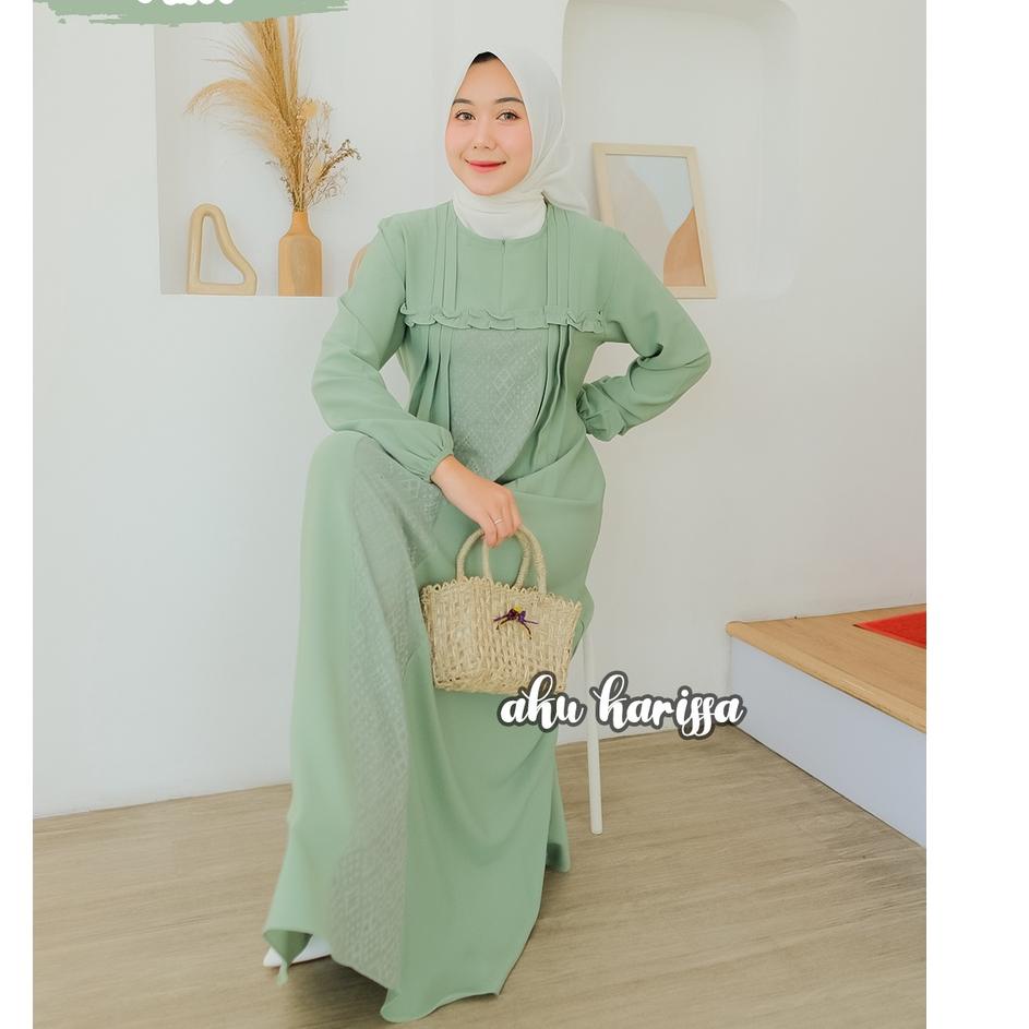 Gamis  ter baru  agnia dress   ori  Aku Karissa remaja kekinian dewasa brukat polos ◦ TRK.18Oc22м