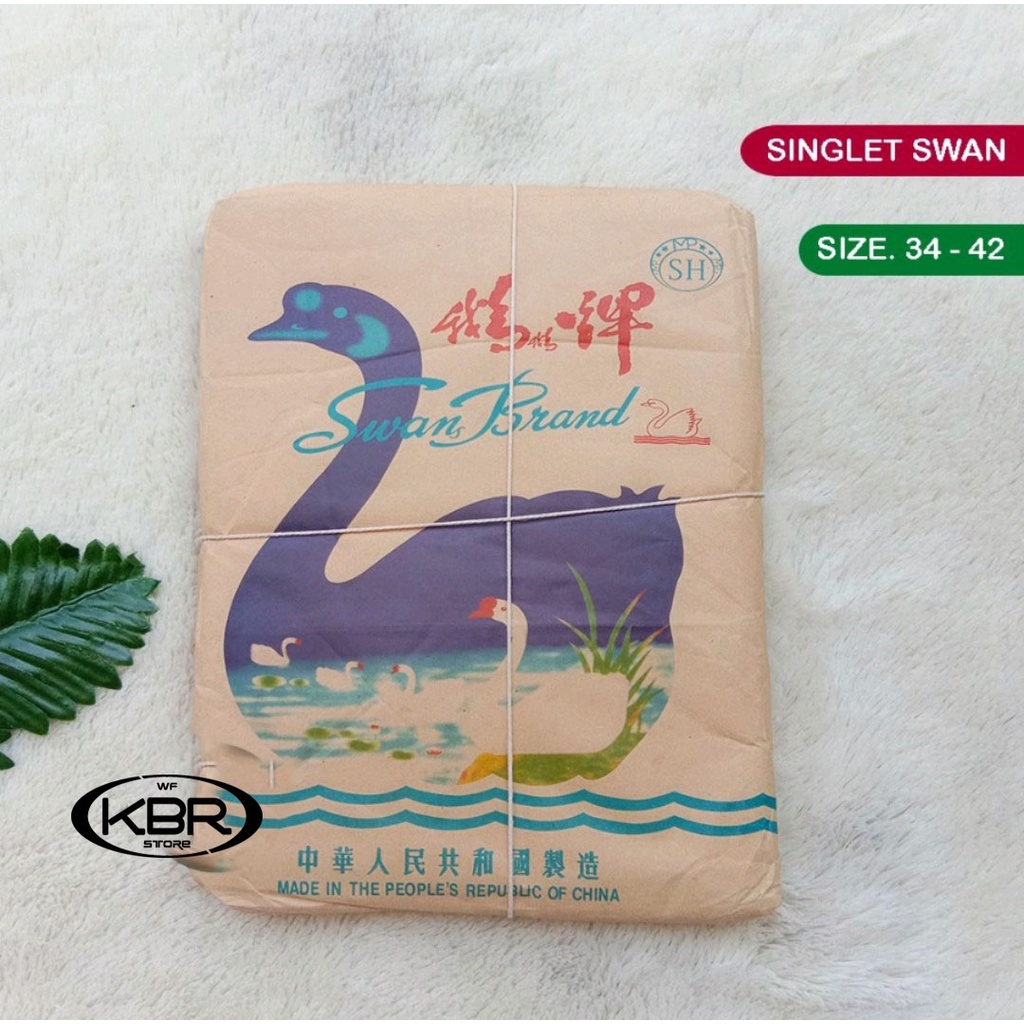 SINGLET 61418 SWAN ,34,36,38,40,42 | KAOS DALAM SWAN | Singlet Dewasa | Kaos Dalam Import / Singlet / Kaos / Kaos Dalam Laki / WF STORE