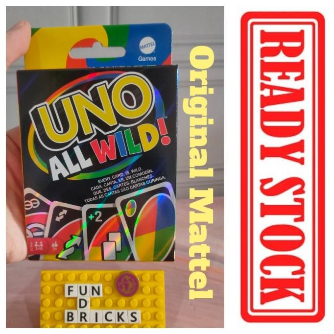Mattel UNO All Wild Kartu Original - Uno All WIld