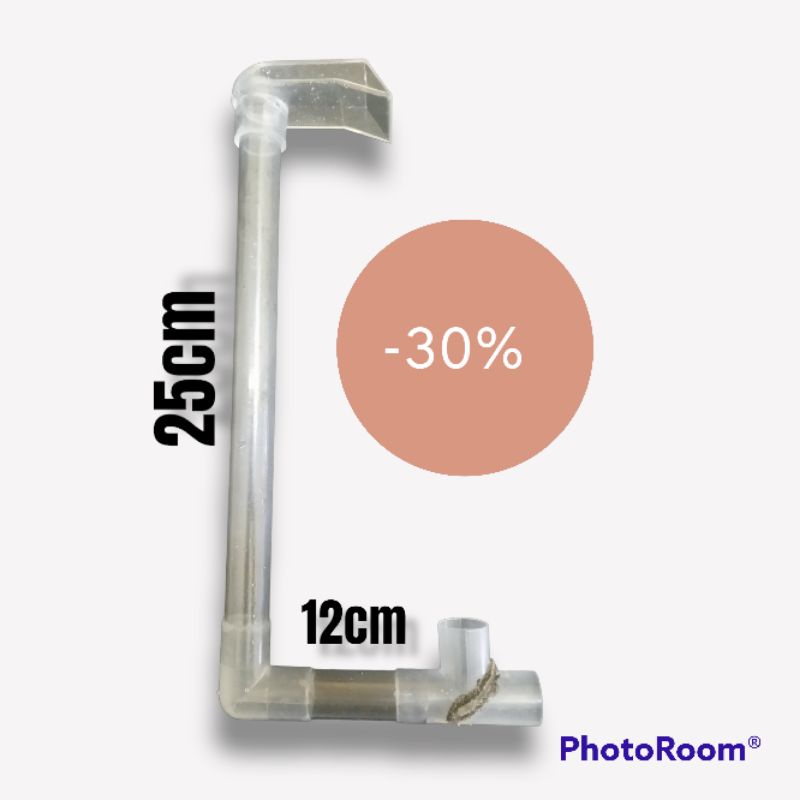 Rangkaian pipa air terjun pasir aquascape