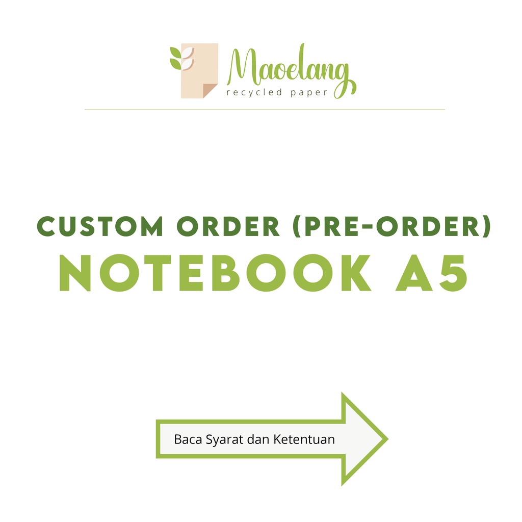 

--CUSTOM ORDER-- Handmade Notebook (A5, A6, dan A7)