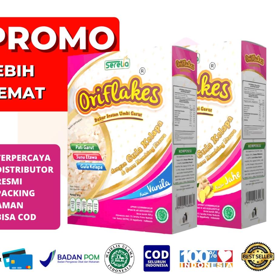 

FREE ONGKIR!ORIFLAKES GASTRO Maag Asam Lambung & Gerd Makanan Sarapan Sereal Pati Umbi Garut 350 gram|SQ6