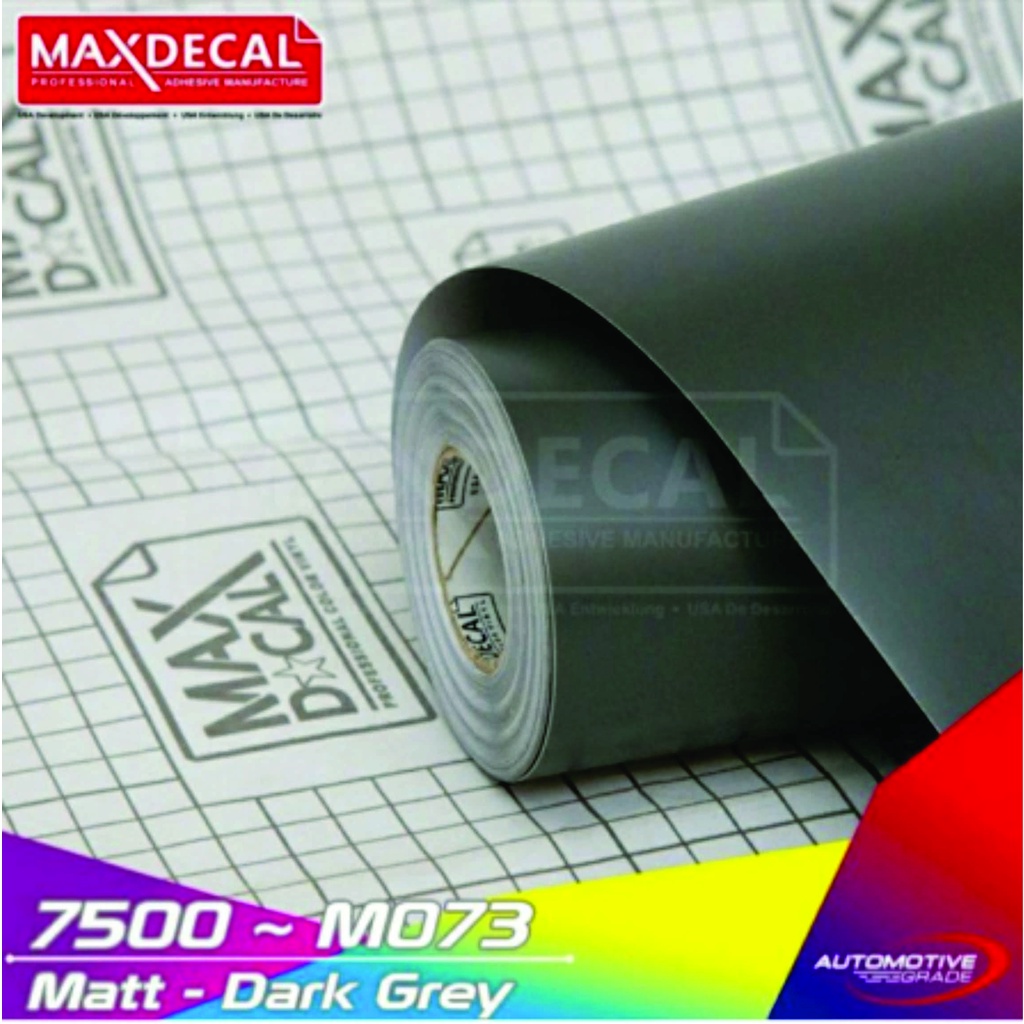 STIKER SKOTLET MOTOR DARK GREY MATTE 7500-M073