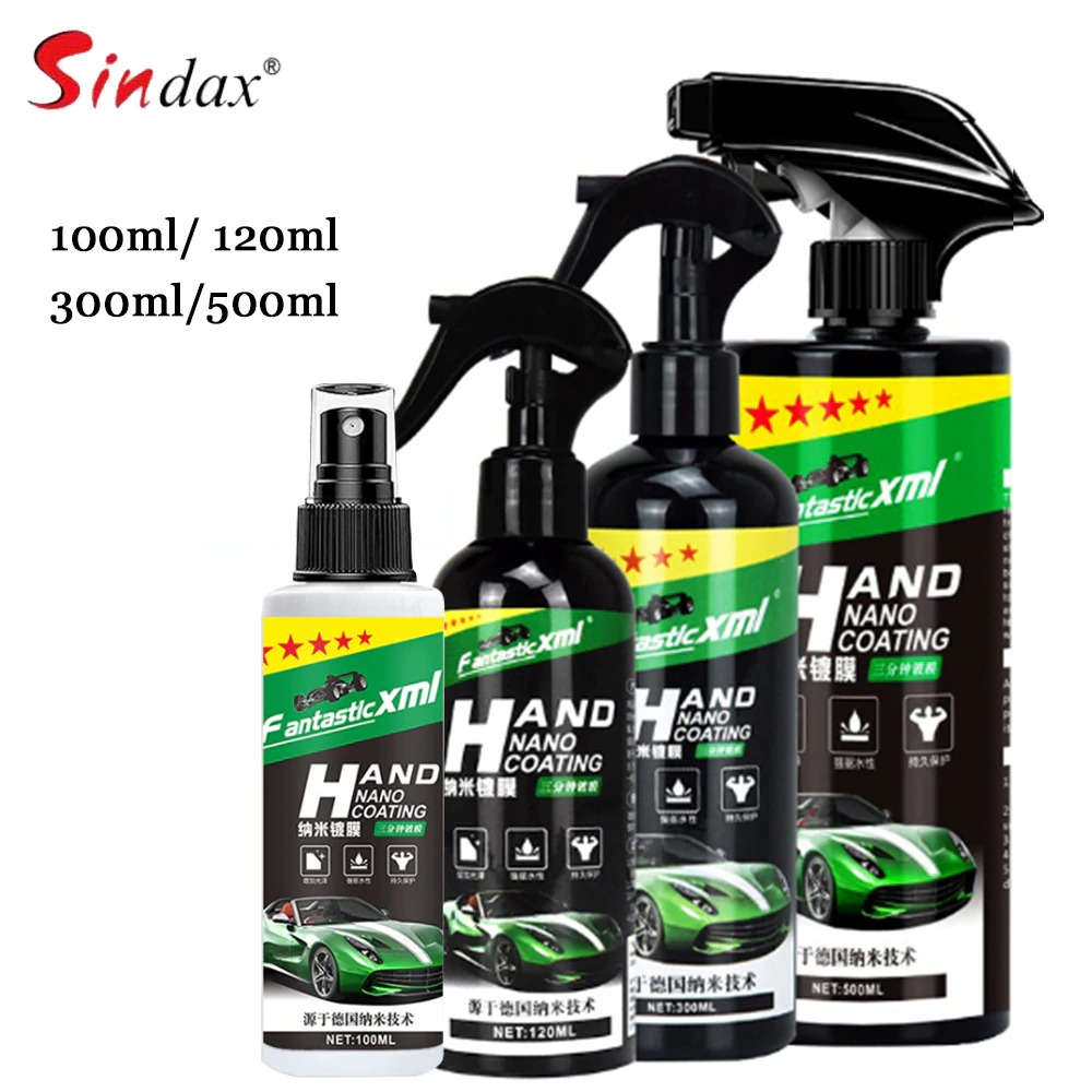 Sindax Cairan Anti Air Kaca Mobil Hydrophobic Nano Spray Ceramic Glass Coating Waterproof Liquid 300ml - SIN4