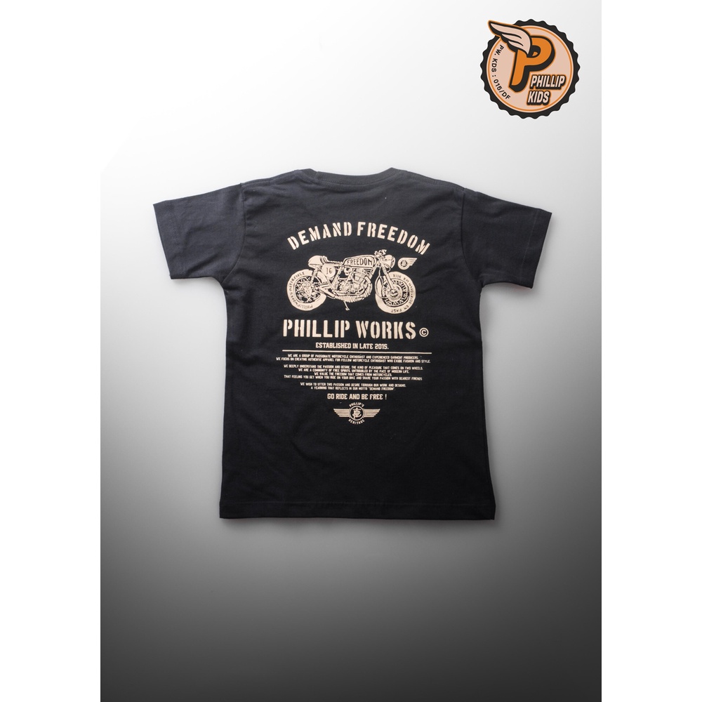 PHILLIP WORKS TSHIRT Heritage Tee Kids 2.0 - KAOS MOTOR ANAK