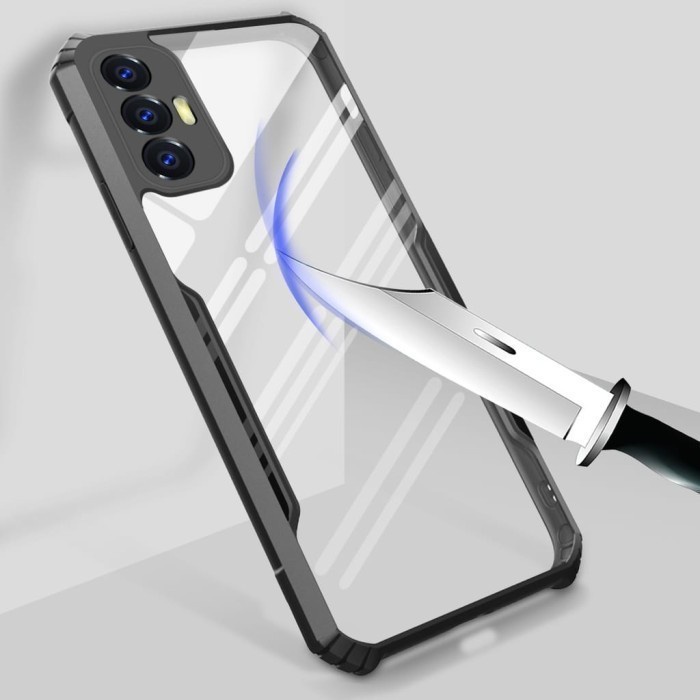Case  Infinix Hot 12 Pro Fusion Shockproof Transparan Protect Camera Premium Casing