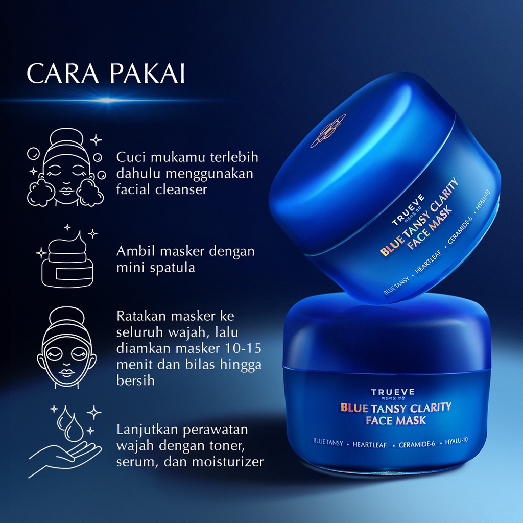 ★ BB ★ Trueve Blue Tansy Clarity Face Mask 50gr - Masker Wajah