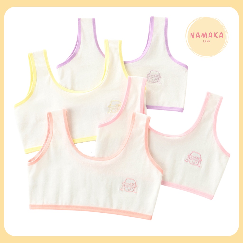 [NL] BRA BH MINISET WANITA CEWE BOCIL PUBERTAS MINI SET ANAK KATUN MURNI BOCAH STEP 1 TRAINING TANPA