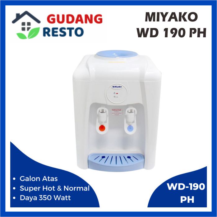 Dispenser Air Minum Hot &amp; Normal Miyako WD 190 H / 190H / 190-H GALON PANAS DAN BIASA ORIGINAL GARANSI