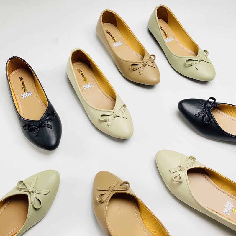 Sepatu Wanita Flat Shoes Ramage  Sol Karet Lentur tidak Licin