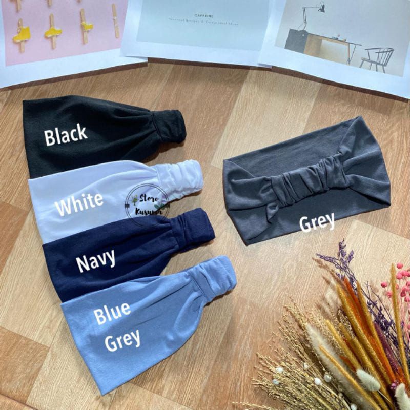 Ciput bando kaos pita karet belakang Ciput bandana inner hijab