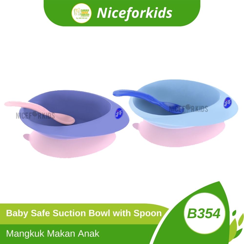 Baby Safe Suction Bowl (B354) / Mangkuk Makan Bayi MP-ASI / Mangkuk Bayi