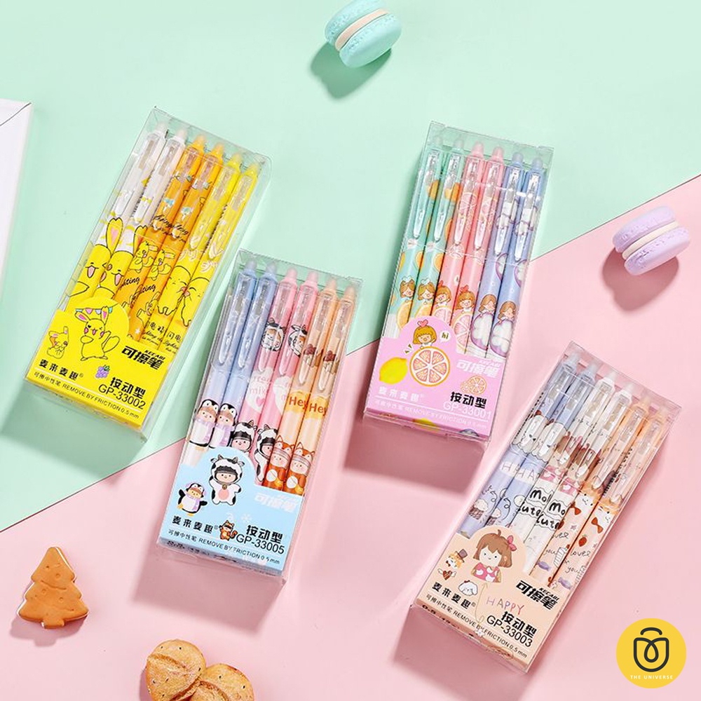 1pc Pulpen Cartoon bisa di hapus Eraseable Pen Gel - ST027