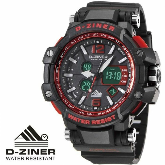 JAM TANGAN PRIA DZINER 8090 D-ZINER 8090 ORIGINAL ANTI AIR