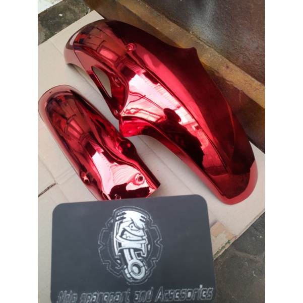spakbor chrome merah bukan cat/ripaint