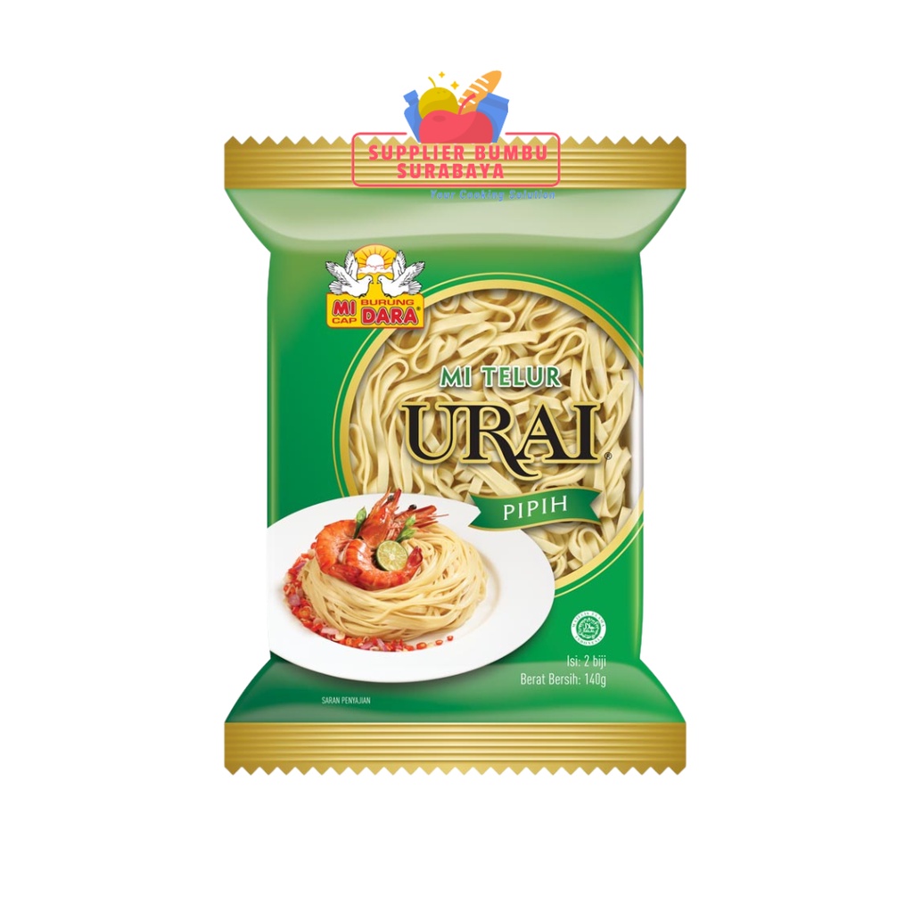 Mi Urai Bulat Pipih Mie Telur Burung Dara 140g