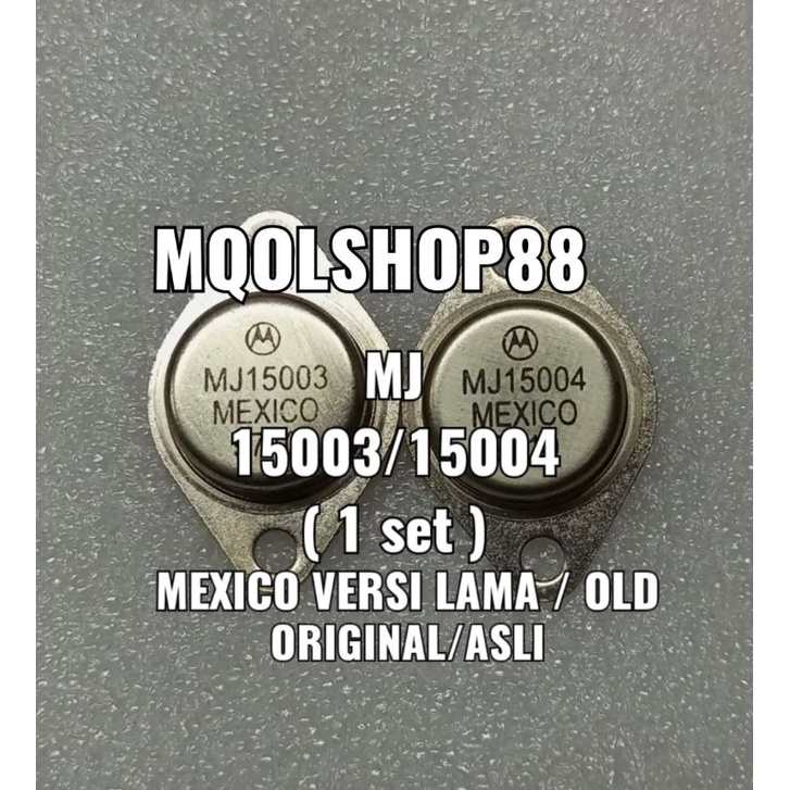 TR TRANSISTOR JENGKOL MJ15003/15004 MJ 15003 15004 MEXICO ORIGINAL ASL
