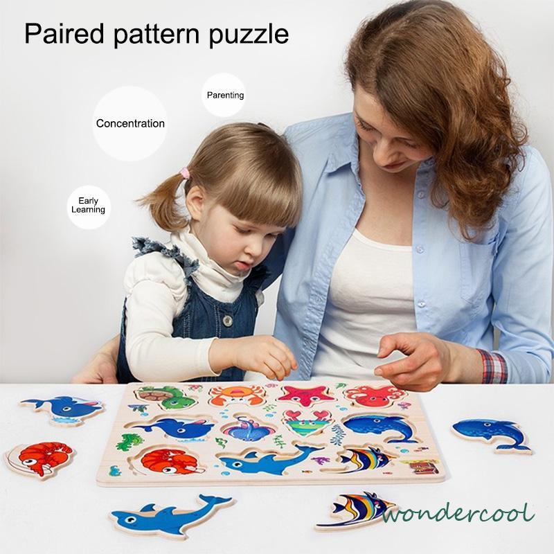 Puzzle Jigsaw Mainan Puzzle Kayu Jigsaw Puzzle Puzzle Anak Wooden Puzzle Wooden Toys Mainan Kayu-Won