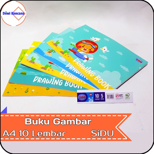 

Murah Buku Gambar A4 Sidu 1 Pak Isi 5 Buku Hemat