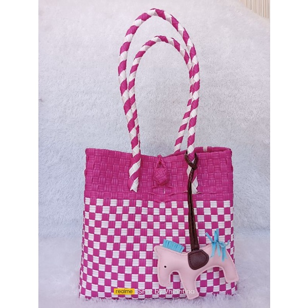 (PART 3)TAS JALI PREMIUM/TAS ANYAMAN PLASTIK JALI/TAS JALI MONOKROM/TAS ANYAM KEKINIAN