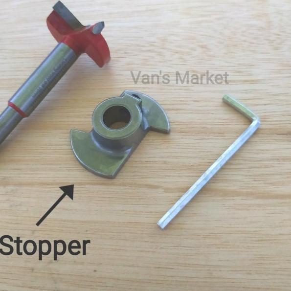 Mata Bor Engsel Sendok 35 mm - + Stopper