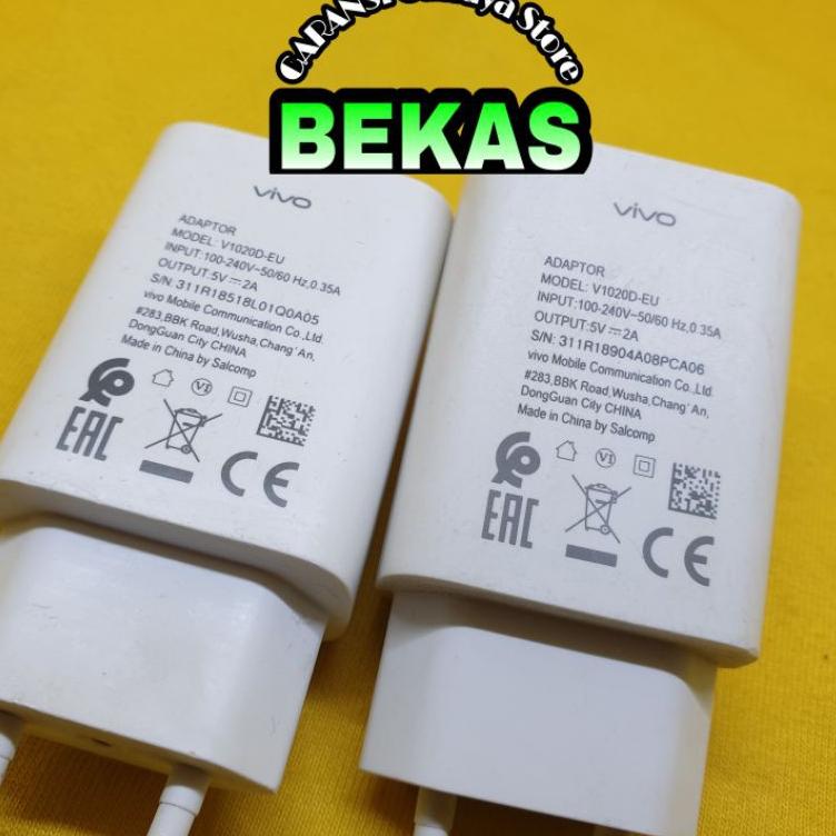{MAO.18Oc22ᵀ} Adaptor Charger Vivo Copotan 100% Asli Bawaan hp Ori 2amper Y11 Y12 Y12s Y12i Y15 Orig