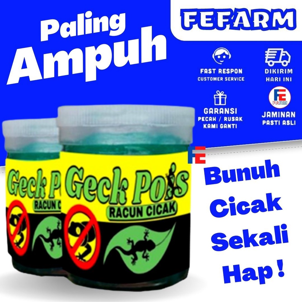 Racun Cicak Cecak Paling Ampuh dan Cepat Membunuh dan Membasmi Cecak FEFARM