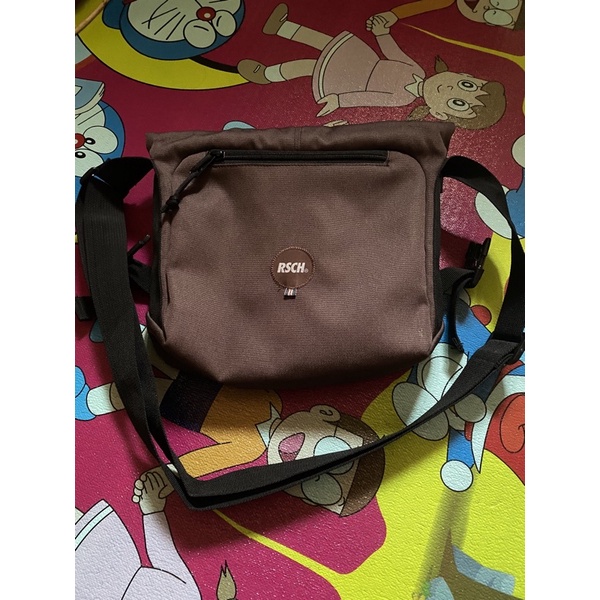 tas slempang RSCH original warna coklat tua