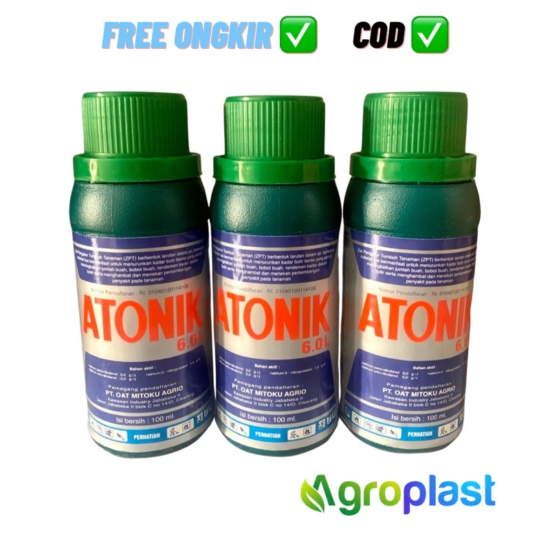 Atonik 6.0L 100ml Pupuk Cair Zat Pengatur Tumbuh (ZPT) Untuk Segala Tanaman Original