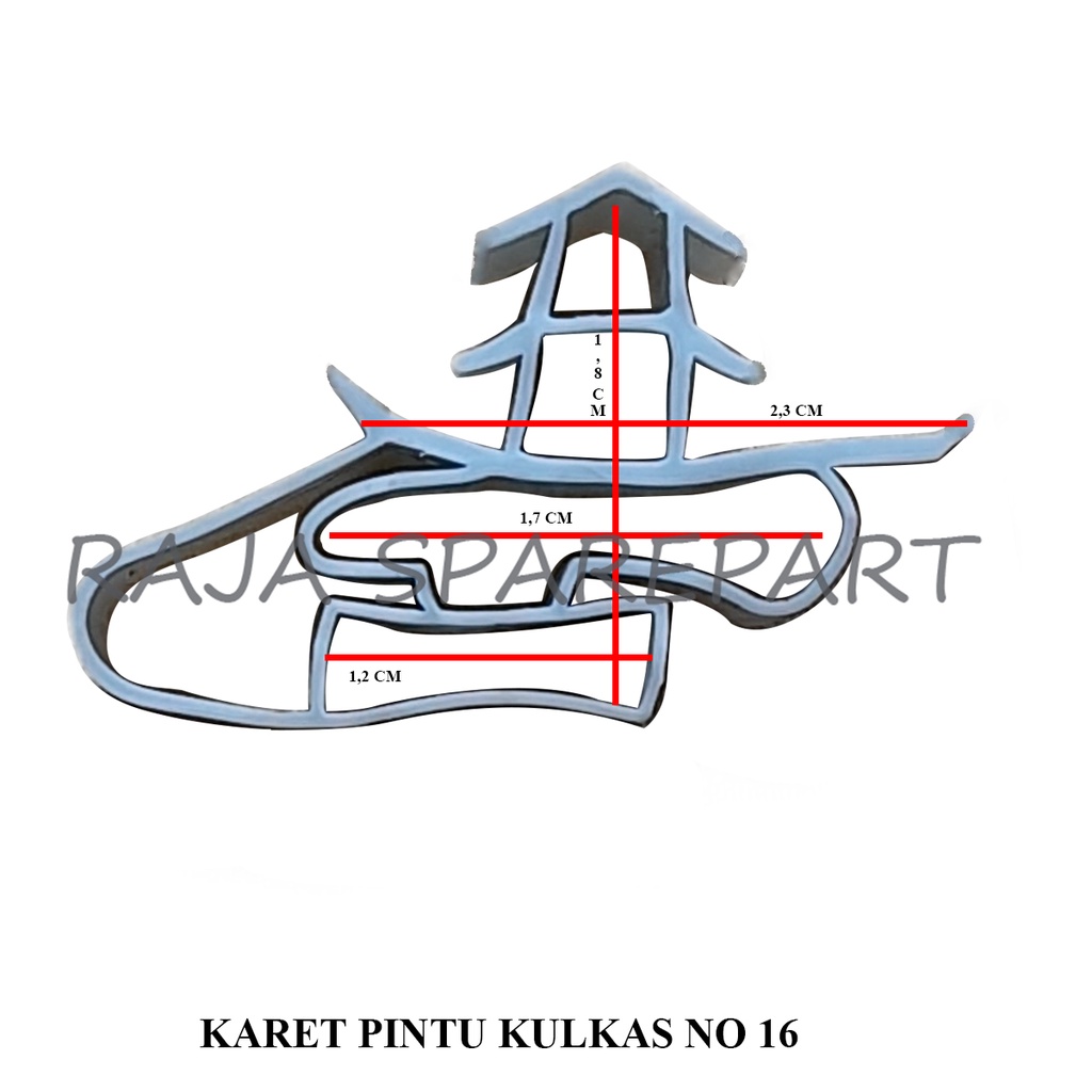 Karet Pintu Kulkas 16 / Gasket Pintu Kulkas 16