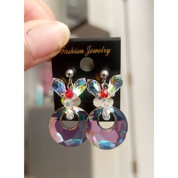 Anting-Anting Swarovski Original Mix Titanium Anti Karat