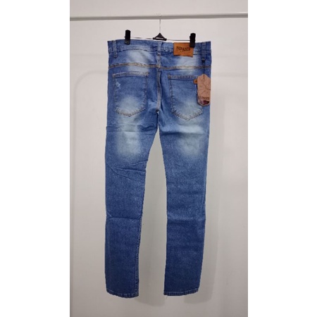 Celana Jins Sobek Jeans Panjang Pria Robek Remaja Distro Original Denim Dewasa Karet Warna Keren Anti Luntur Robek Lutut Skinny Import Ripped Pensil Levis Jumbo Bikers Ukuran No 28 34 S XL Pensil Reguler Stretch