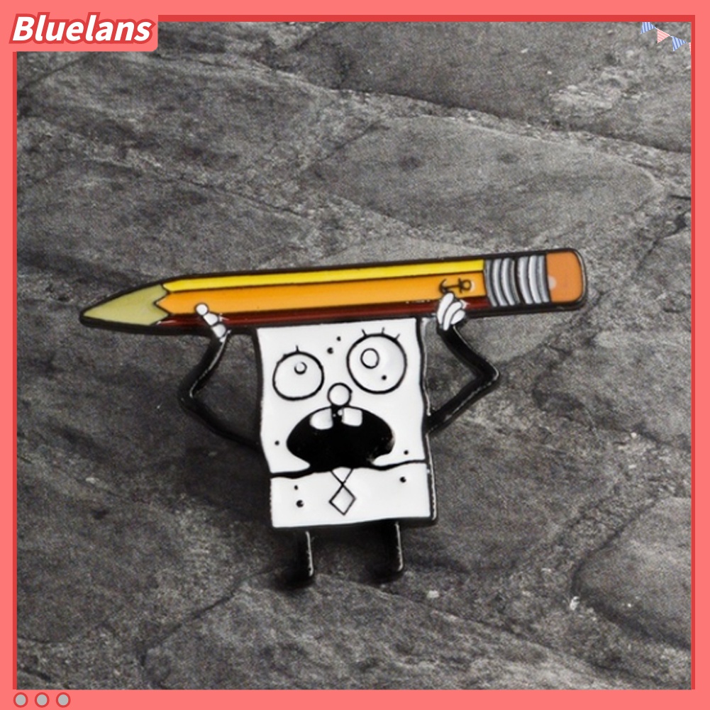 Bros Pin Enamel Bentuk Kartun Spongebob Untuk Unisex