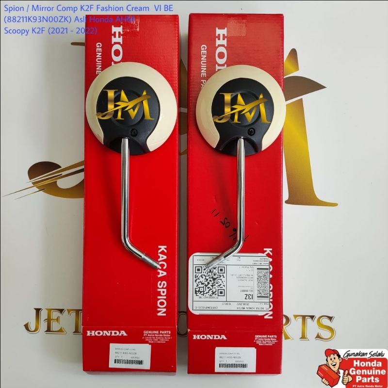 Kaca Spion Mirror Comp  Scoopy  K2F 2021 - 2022 Fashion Cream Asli atau Ori Honda AHM 88211K93N00ZK 