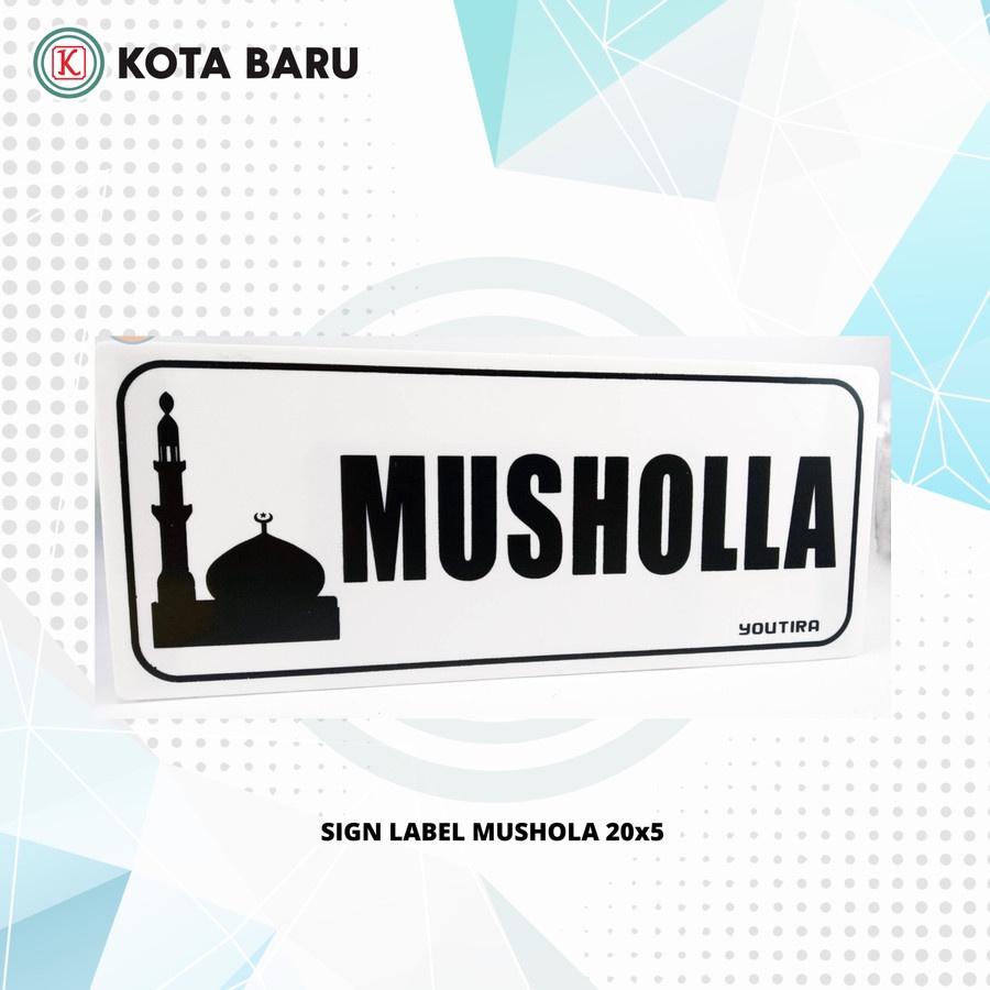 

SIGN LABEL MUSHOLA 20x5