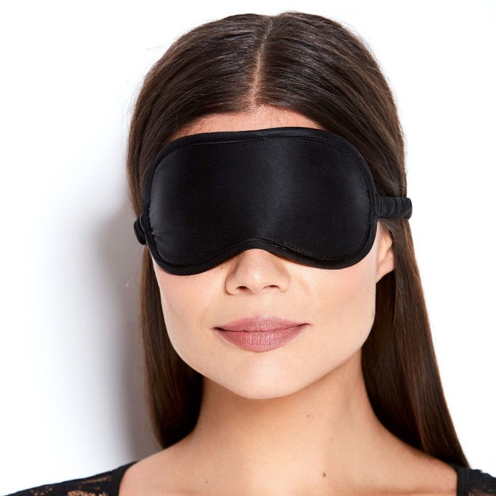 penutup mata tidur polos eye mask sleeping cover blind fold travel