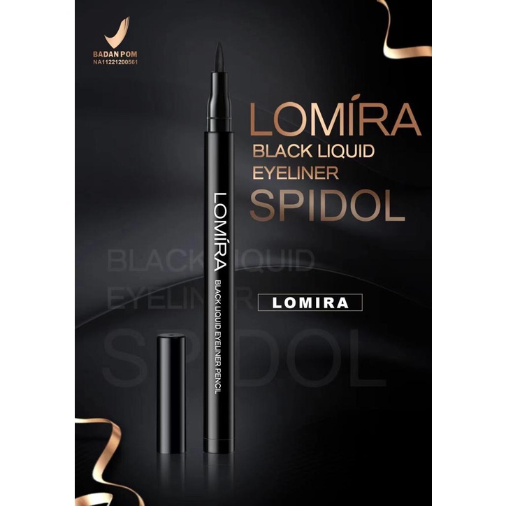 [Per Pc] Lomira Black Liquid Eyeliner Spidol Original BPOM