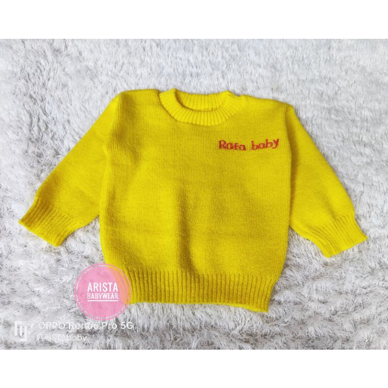 RAFFAbaby - atasan sweater bayi rajut premium