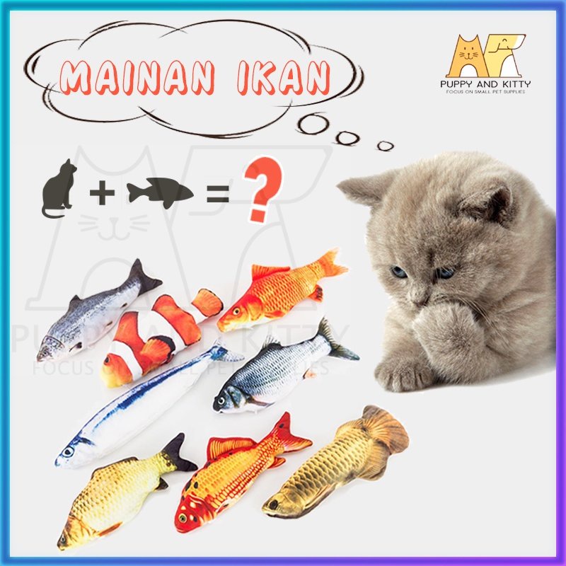 Catnip Ikan - Catmint Fish Mainan Kucing Cat Toys Gigitan Kucing Ikan