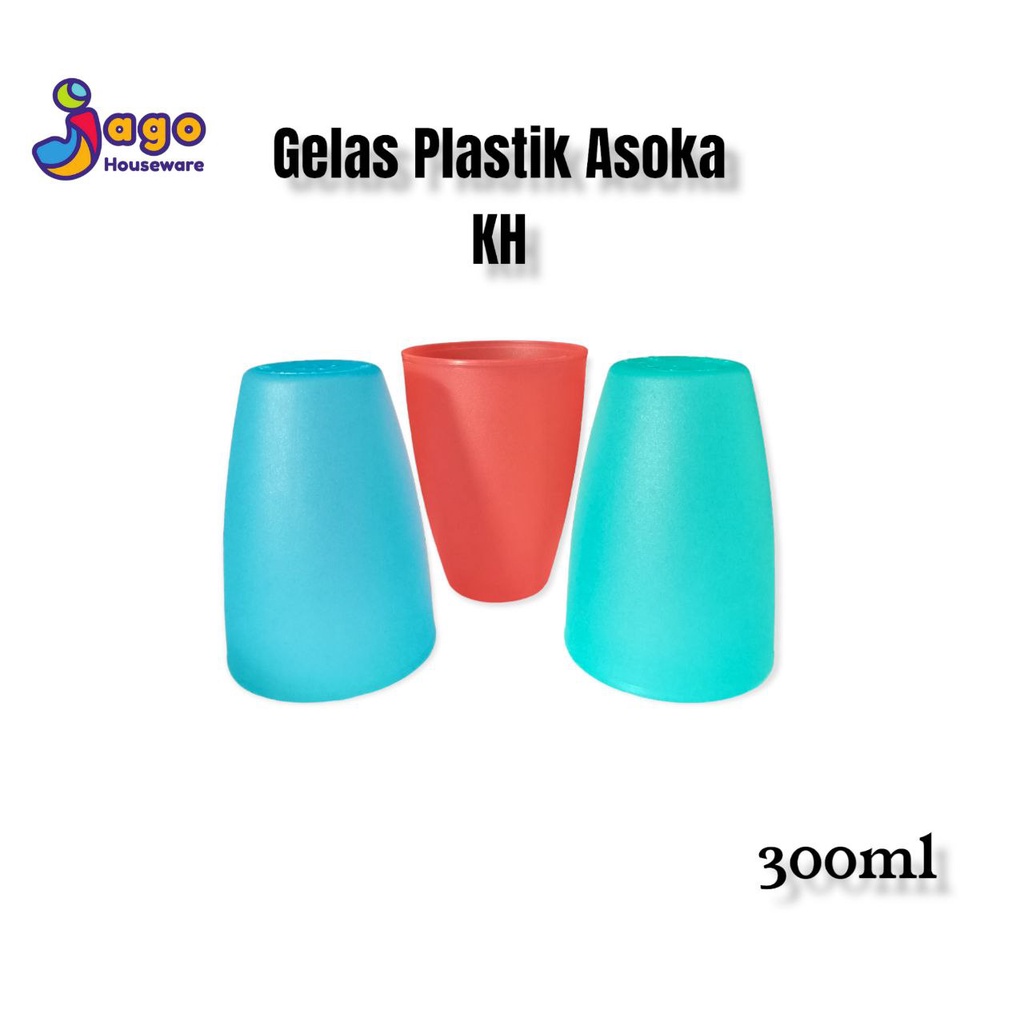 Jual Gelas Minum Plastik Kh Gelas Asoka Warna Shopee Indonesia 1236