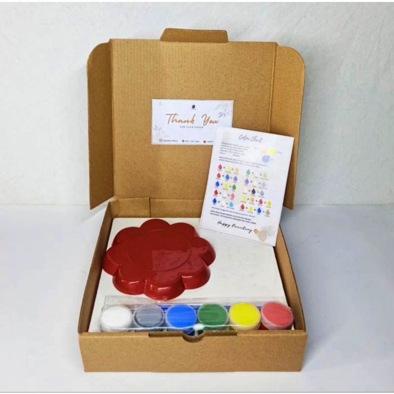 

RK Alat Lukis Lengkap 1 Paket Kanvas Cat Air Akrilik Kuas Palet