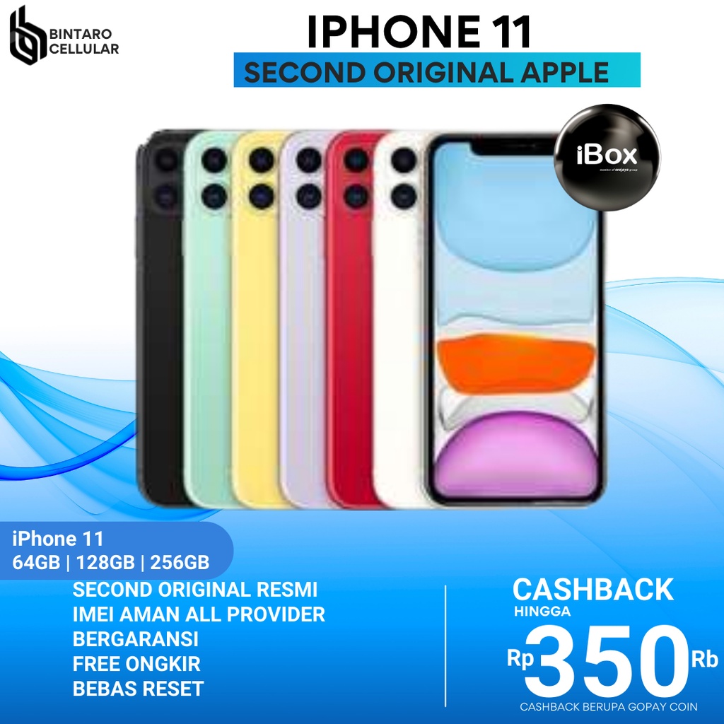 iPhone 11 64GB Second Garansi Resmi Fullset