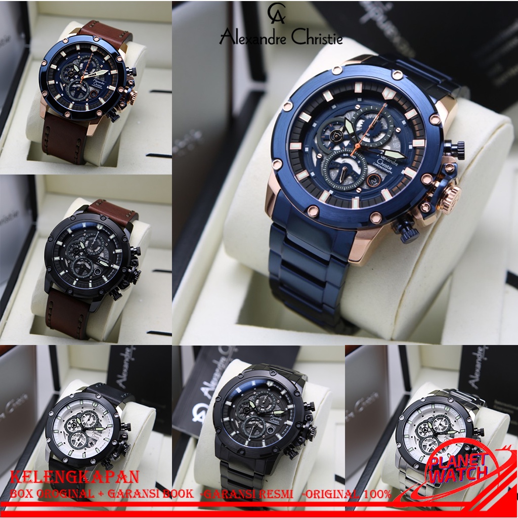 ALEXANDRE CHRISTIE PRIA ORIGINAL JAM TANGAN ALEXANDRE CHRISTIE STAINLESS PRIA JAM ALEXANDER CRISTIE 