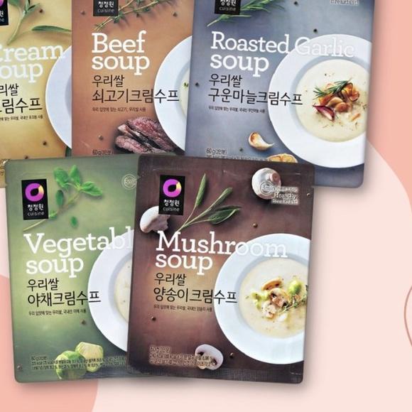 

T56Ⓝ Daesang Cream Soup Beef Garlic Mushroom Vegetable Chung Jung One Bagus Dipakai