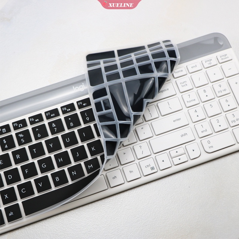 Logitech MK470 K580 film Pelindung keyboard desktop Bahan Silikon ultra Tipis Anti Debu 15 &quot;(ZXL)