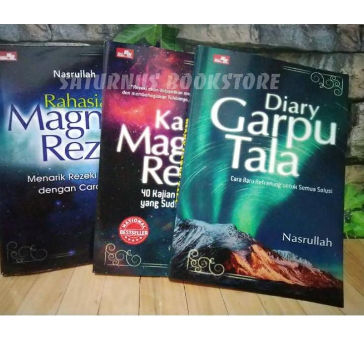 Paket 3 Buku Rahasia Magnet Rezeki , Kajian Magnet Rezeki , Diary Garpu Tala - Nasrullah ‣ KES.18Oc2