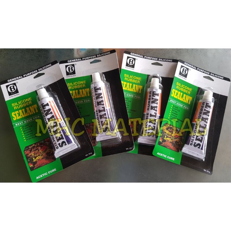 

LEM SEALANT TUBE BEST 35 g / LEM KACA / LEM AQUARIUM / LEM KACA KECIL BENING ODOLAN ORIGINAL