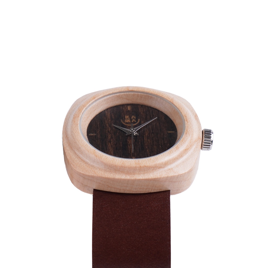 Kama Watch 2.0 Jam Tangan Kayu Maple Dial Hitam