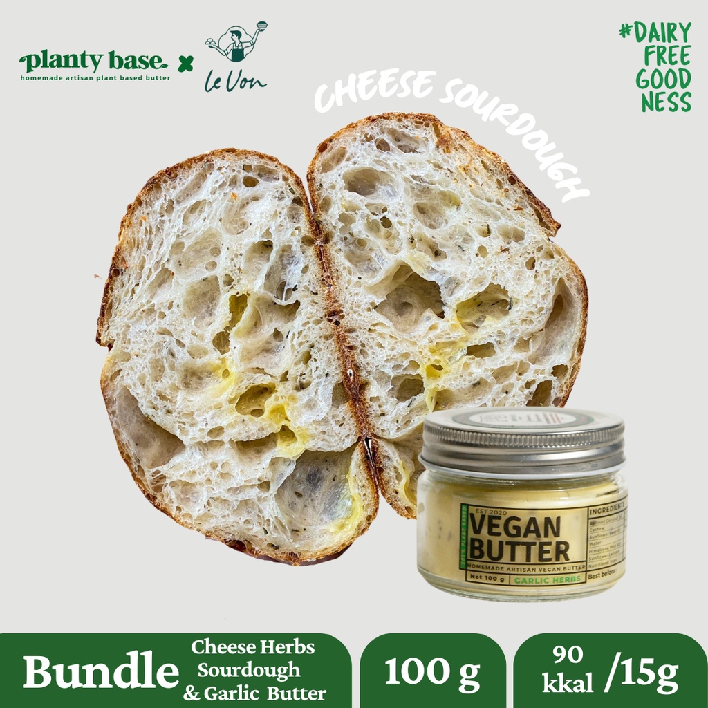 

Planty Base x Le Von Bundle Cheese Herbs Sourdough & Garlic Herbs Butter